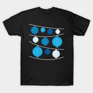 Lanterns | Blue White T-Shirt